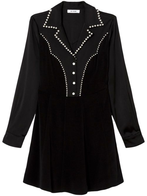 Western Yoke dress - Black