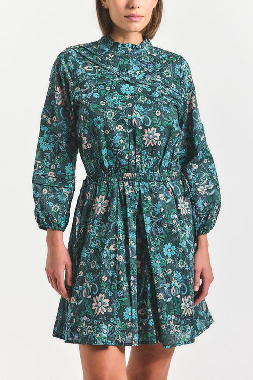 Marisol Dress - Teal Multi