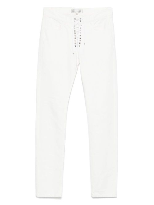 Ludovic de Saint Sernin lace-up jeans - White