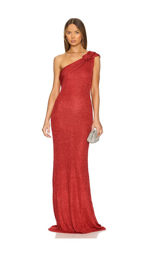 Runaway The Label Silvia Maxi Dress in Red. S. Also in