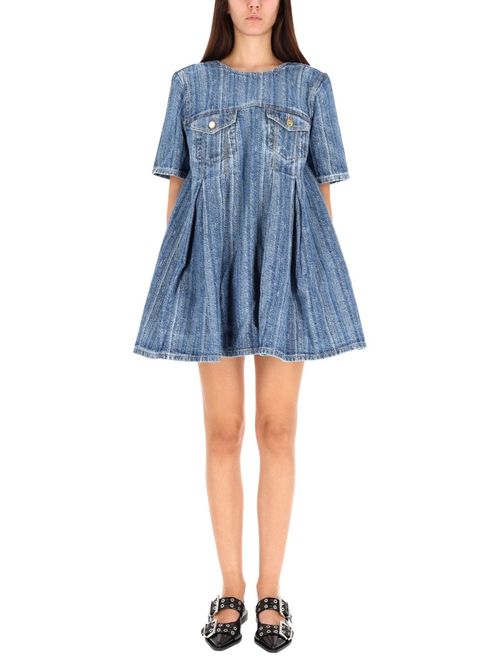 Organic Cotton Denim Mini Dress