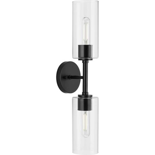 Matte Black Two Light Wall Bracket from the Cofield Collection