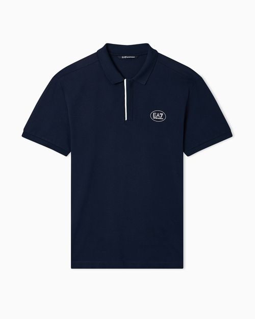 Tennis Club stretch cotton piqué polo shirt