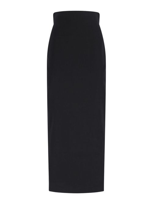 Maxi skirt in mixed wool