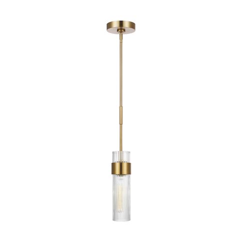 Visual Comfort Studio Geneva Pendant Light in Burnished Brass by Chapman & Myer