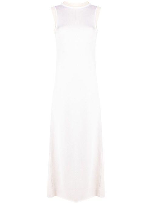 Fine knit sleeveless dress - Neutrals