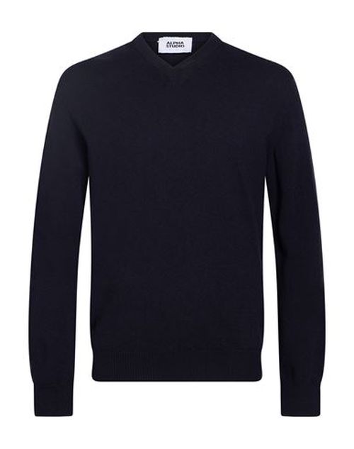 Man Sweater Midnight blue Size 36 Wool