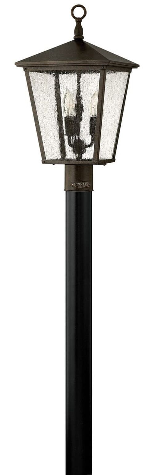 Regency Bronze LED Post Top Pier Mount from the Trellis Collection
