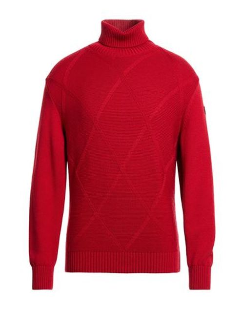 Man Turtleneck Red Size L Virgin Wool
