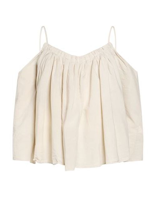 Woman Top Beige Size M Cotton