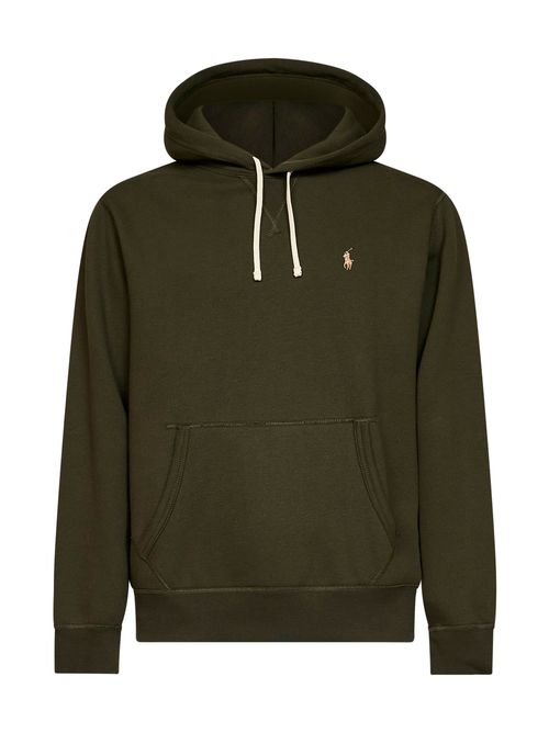 Cotton-Blend Hoodie — Green