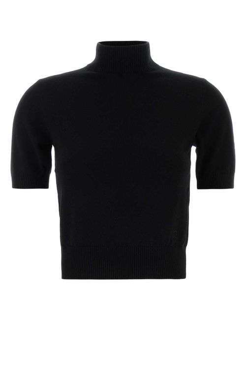 Cashmere Turtleneck Sweater — Black