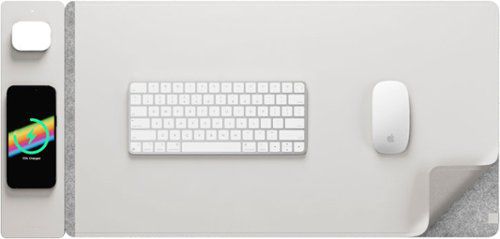 ALTI Wireless Charging Desk Mat - Light Grey - Light Grey