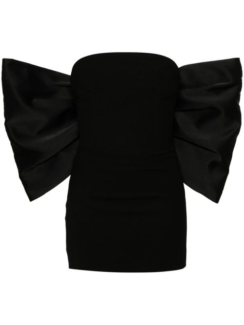 Boned strapless minidress - Black