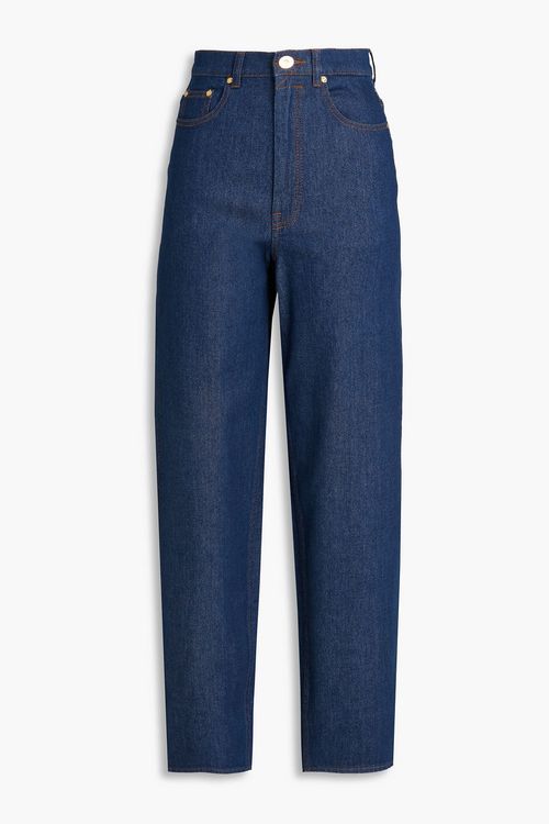 High-rise barrel-leg jeans - Blue - 24