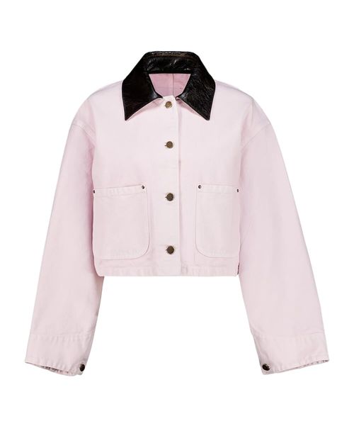 Button-Up Cropped Jacket
