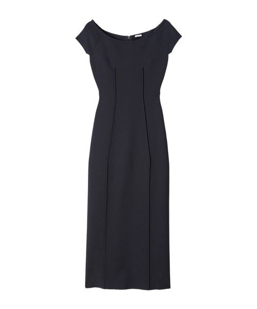 Short-sleeve midi dress