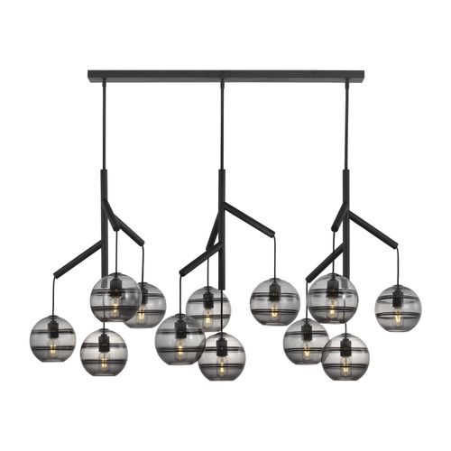 Nightshade Black 12 Light Chandelier from the Sedona Collection