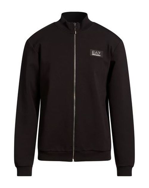 Man Sweatshirt Black Size 3XL Cotton, Polyester, Elastane