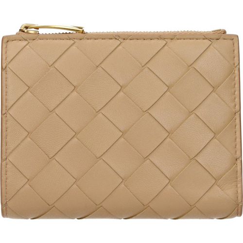 Bottega Veneta Brieftaschen Frauen Leder beige/Mandel