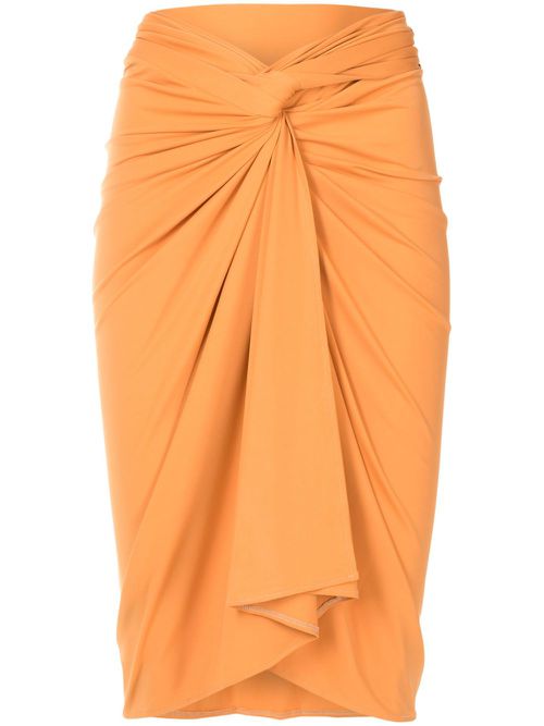 Orixá wrap skirt - Orange