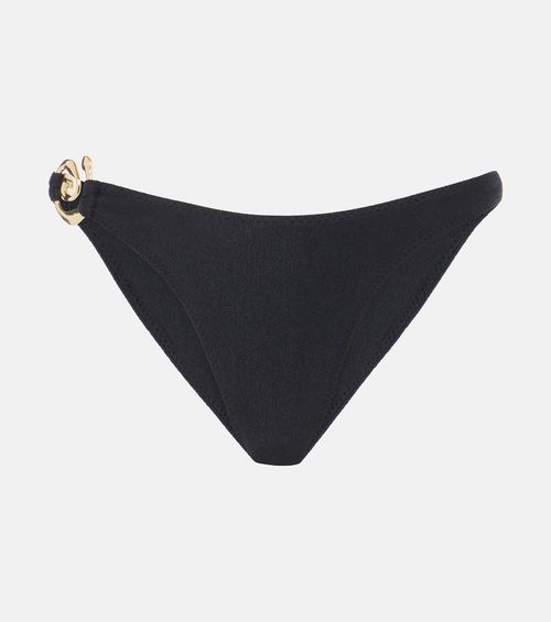 Spiral low-rise bikini bottoms