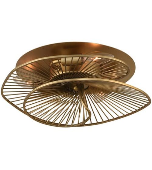 Aurora 3-Light Ceiling Light in Nordic Bra