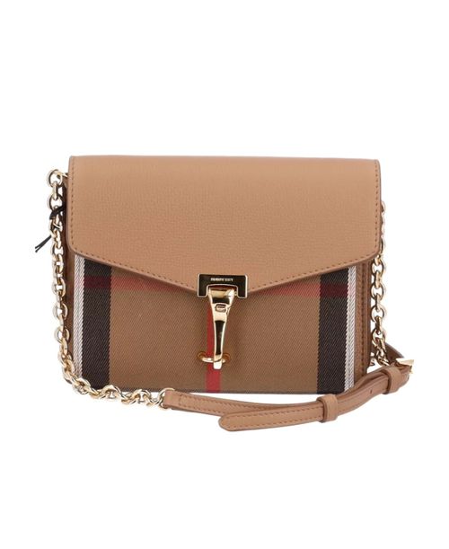 Checkered logo satchel bag