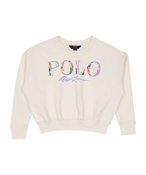 Floral-logo sweatshirt