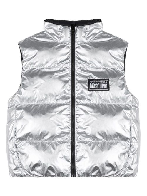 Logo-appliqué gilet - Silver