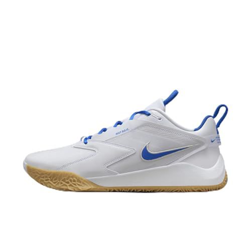 Nike HyperAce 3 Volleyball Shoes (FQ7074-106, White/Photon Dust/Game Royal)