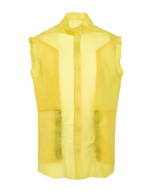 Man Shirt Yellow Size 36 Calfskin