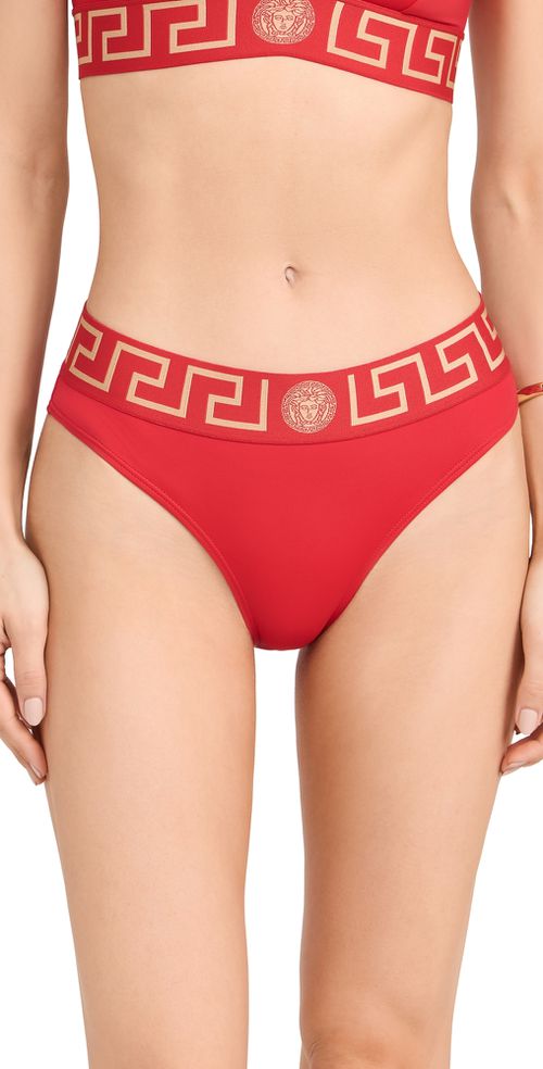 Swim Lycra Vita Bikini Bottoms A1203-Red