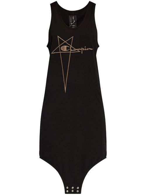 Basketball sleeveless dress - Black