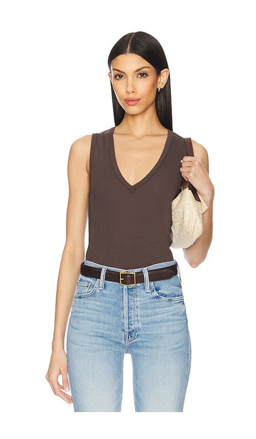 Free People Neria Tank in Chocolate. -  M also in