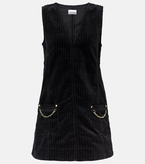 Cotton corduroy minidress