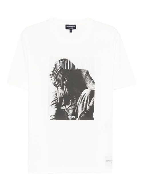 Printed cotton t-shirt