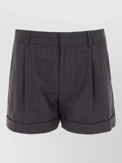Moschino - tailored shorts pleated front belt loop