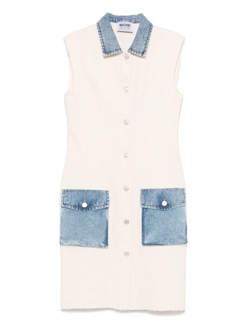 MOSCHINO JEANS cotton-blend dress - White