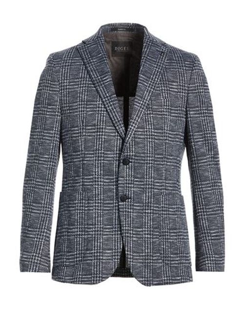 Man Blazer Navy Size 40 Polyester, Cotton