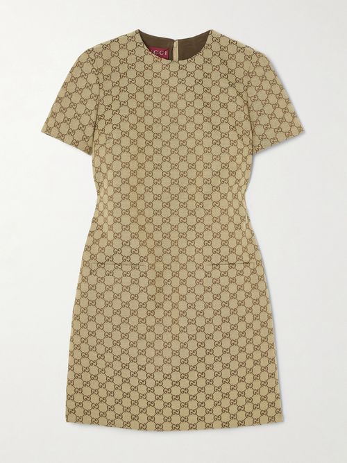 knee length dresses for ladies Gucci Lace Up Leather Dress