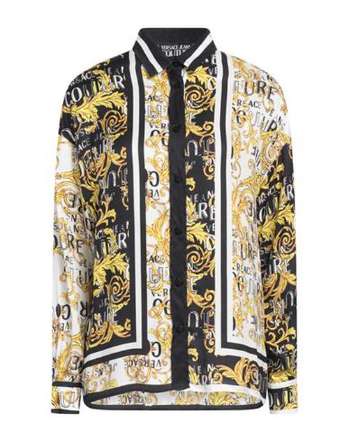 Versace Jeans Couture Woman Shirt Black Size 4 Viscose