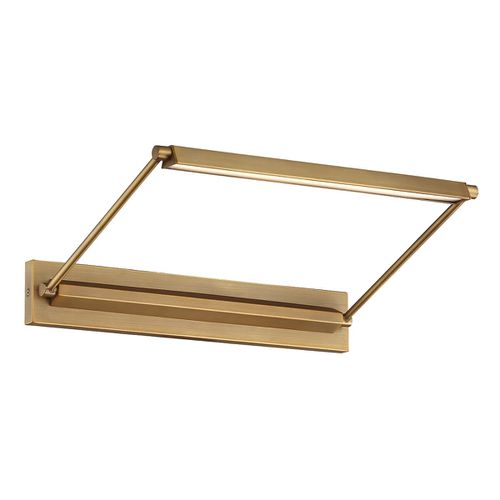 WAC Hudson 3000K Wall Sconce in Aged Brass - PL-LED17-30-AB