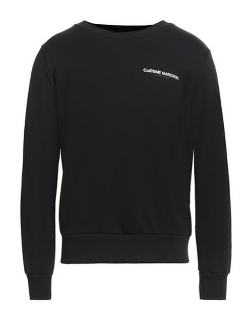 Man Sweatshirt Black Size S Cotton