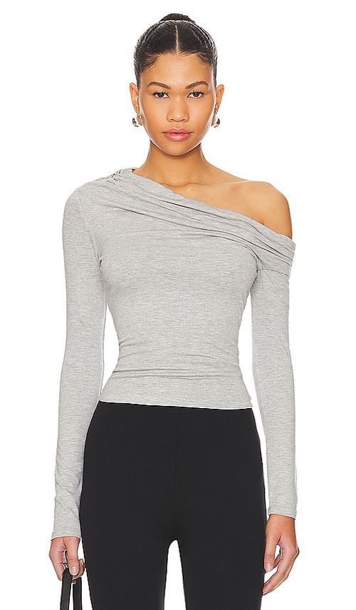 AFRM Bria Essential Top in Grey. - 1X also in XL, 2X, 3X
