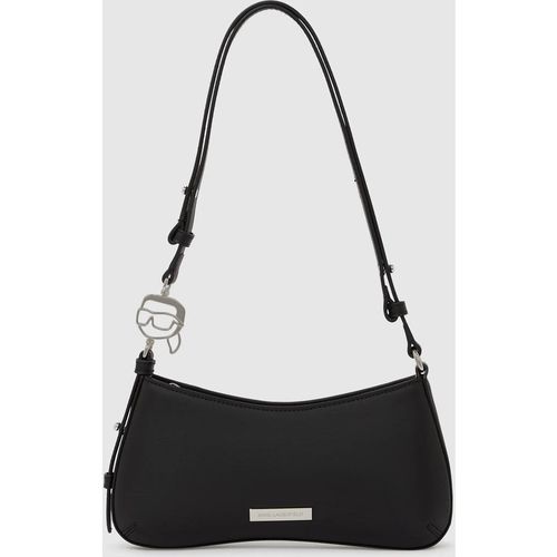 Karl Lagerfeld - Mini Sac Porté Épaule Lisse Ikon, Femme, Noir, : One