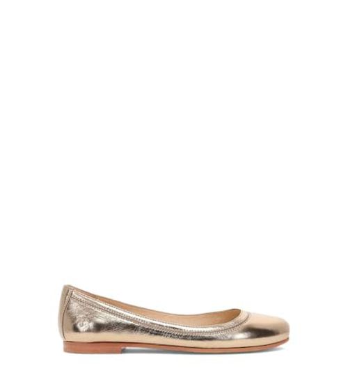 Frye Carson Logo Ballet Flats for Women - Premium Tumbled Leather Lining