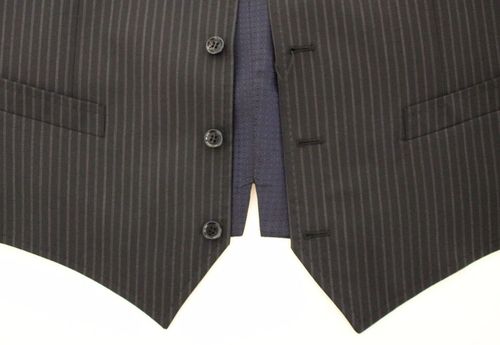 Stretch Wool Formal Vest — Gray