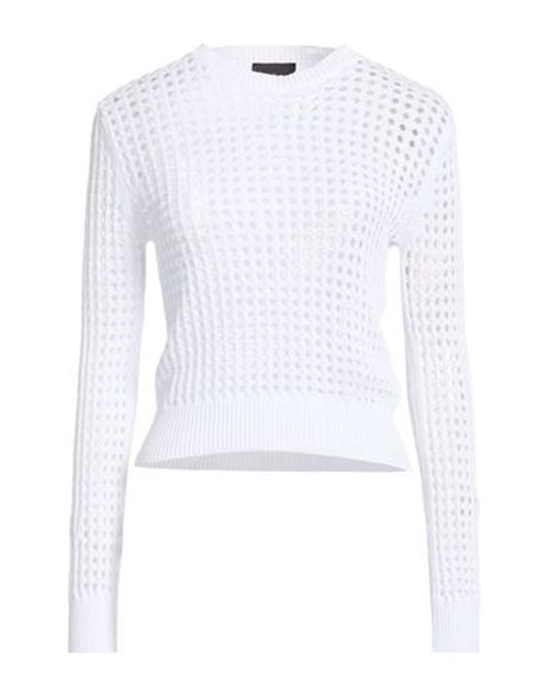 Woman Sweater White Size S Cotton