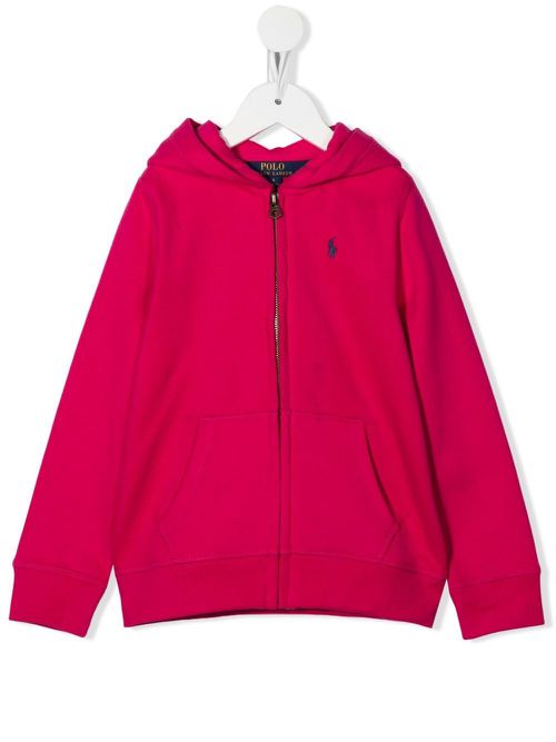 Polo Pony zip-up hoodie - Pink
